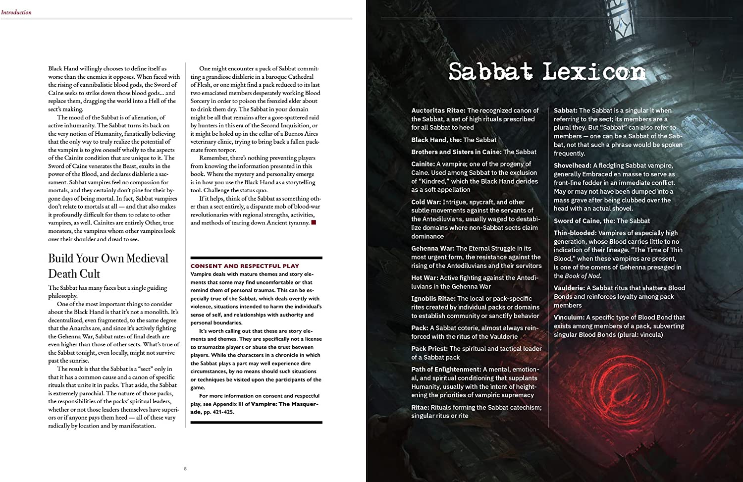 Vampire : The Masquerade 5th Edition - Sabbat The Black Hand